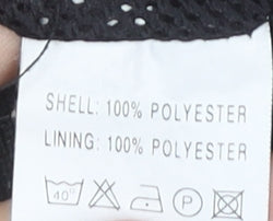 FADE Men's Black Medium 1/4 Zip Basic Jacket with Stripes