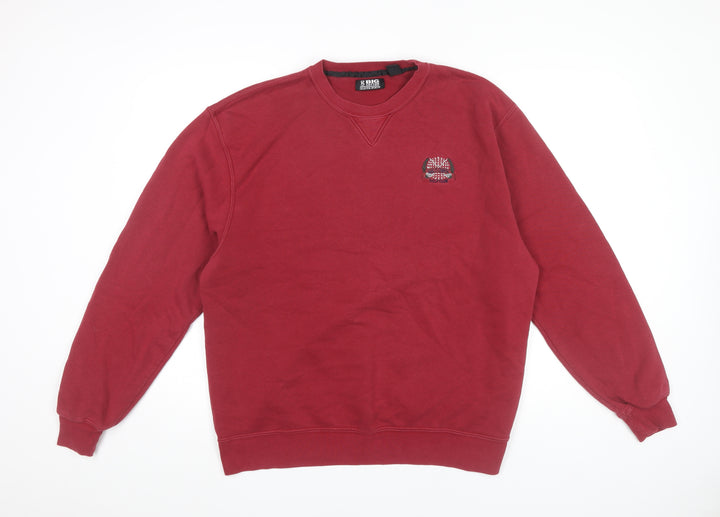 Gear For Sports Mens Red Cotton Pullover Sweatshirt Size L