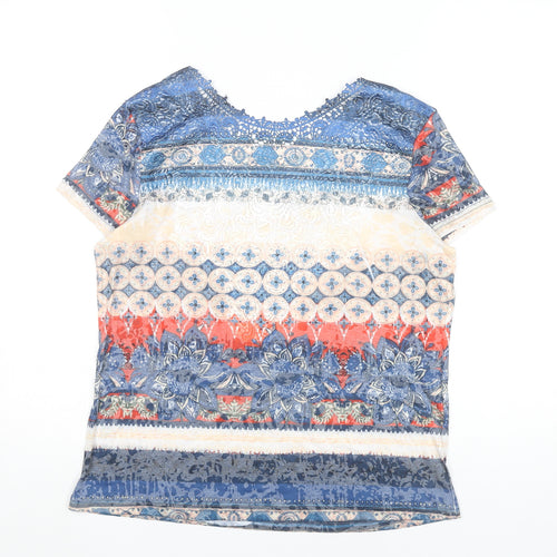 Just Elegance Womens Multicoloured Scoop Neck Tunic T-Shirt S