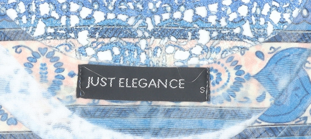 Just Elegance Womens Multicoloured Scoop Neck Tunic T-Shirt S