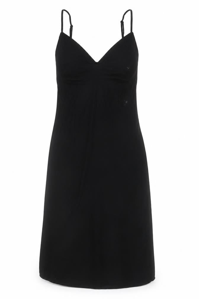 Zara Women Black XS Slip Dress Strappy Velvet Party Cocktail