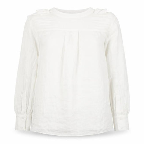 Marks and Spencer Women’s White Viscose Blouse Size 12 Long Sleeve