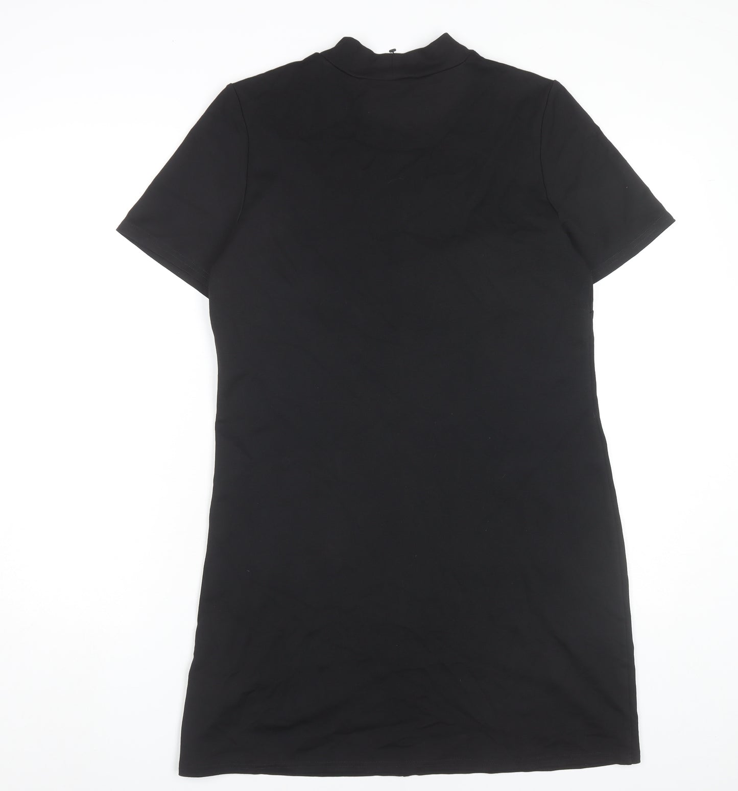 Et Vous Womens Black Size 12 Shift Dress Short Sleeve Workwear