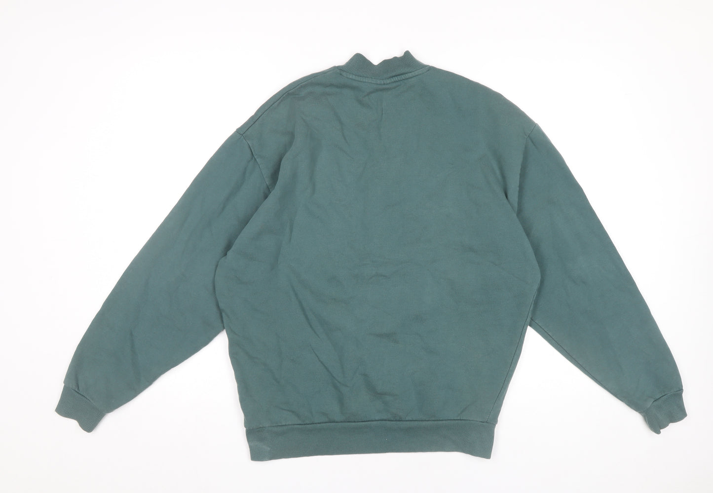 ASOS Men’s Green XS 1/4 Zip Mock Neck Sweatshirt