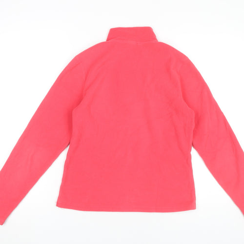 The North Face Womens Pink Fleece Sweatshirt Small 1/4 Zip Outdoor