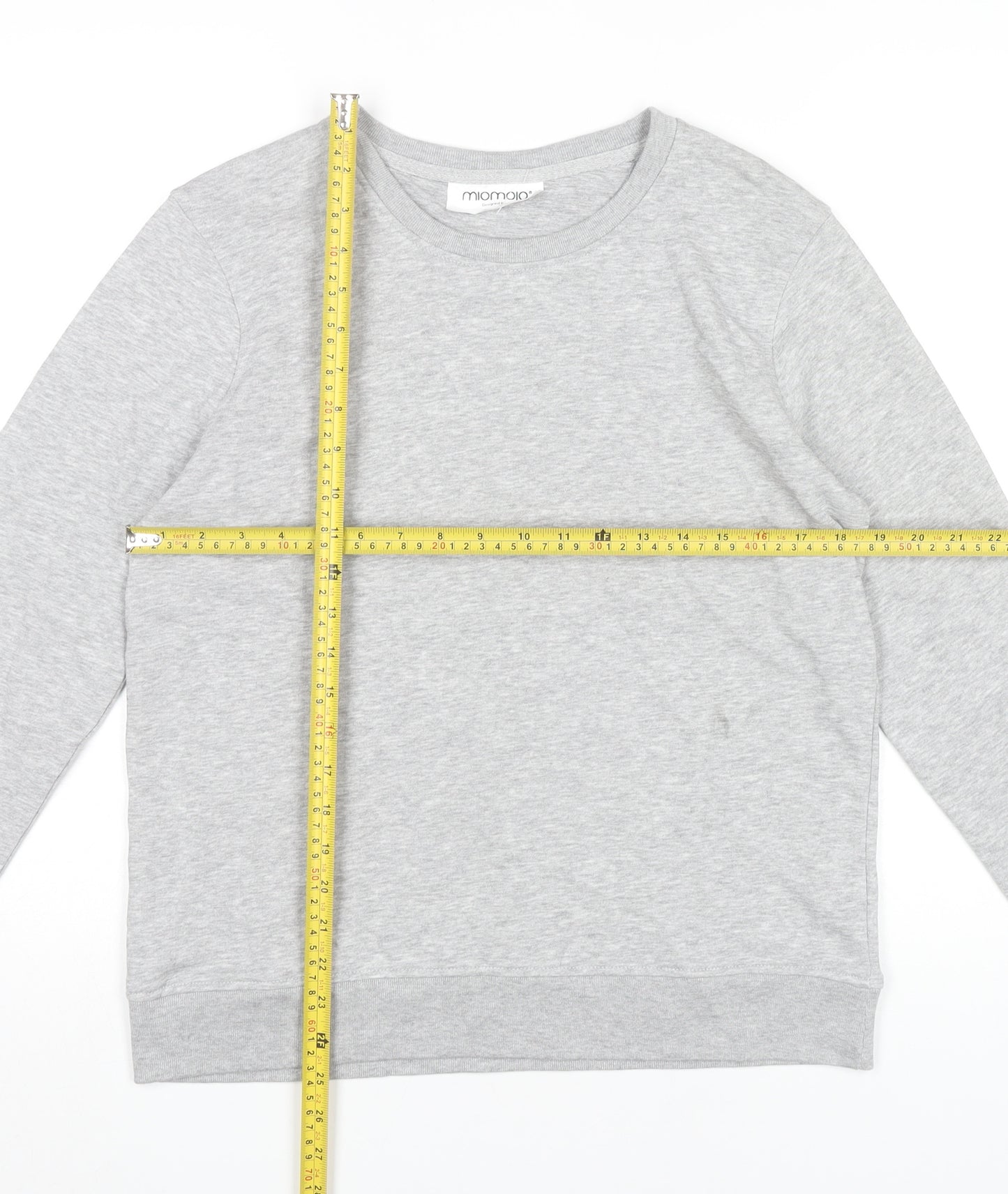 Miomojo Womens Grey L Sweatshirt Pullover Crew Neck Long Sleeve