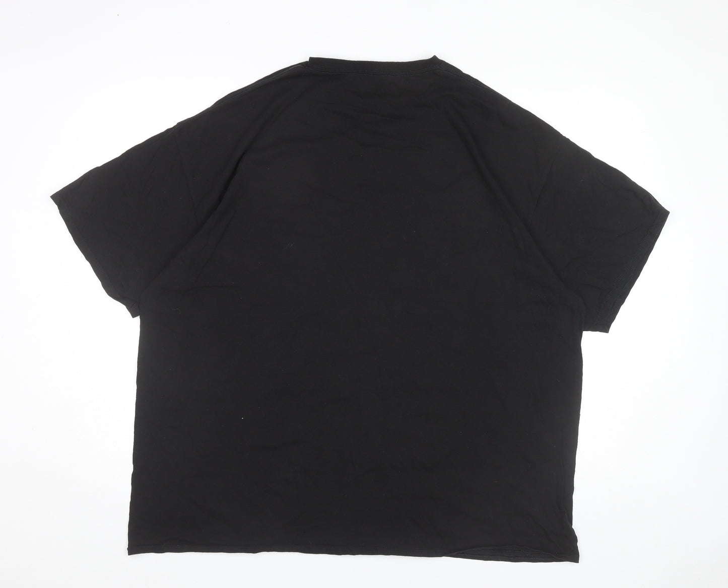 Reason Unisex Adults Black Graphic Gratitude Print T-Shirt 3XL