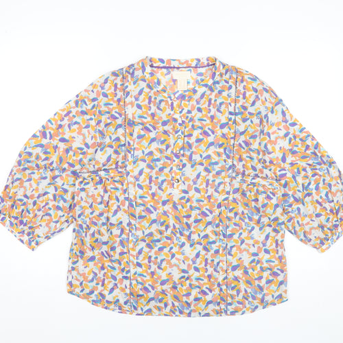 Barefoot Clothing Women’s Multicoloured Cotton Blouse UK 14 Tunic