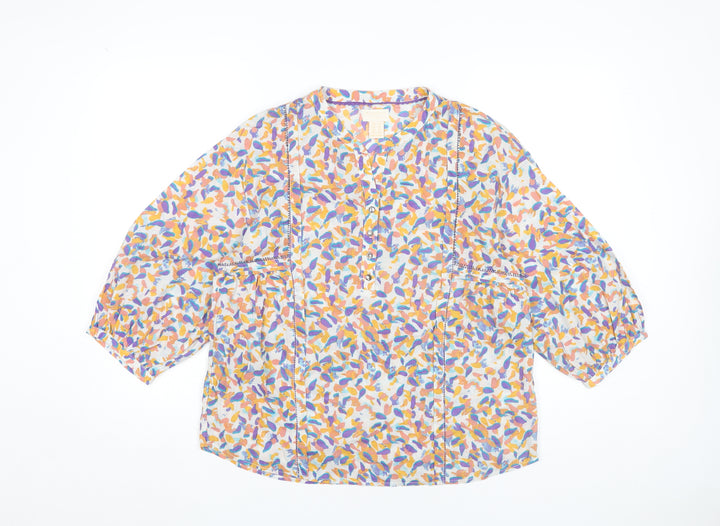 Barefoot Clothing Women’s Multicoloured Cotton Blouse UK 14 Tunic