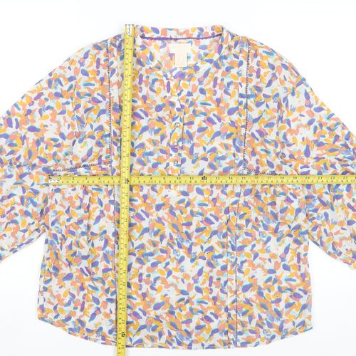 Barefoot Clothing Women’s Multicoloured Cotton Blouse UK 14 Tunic