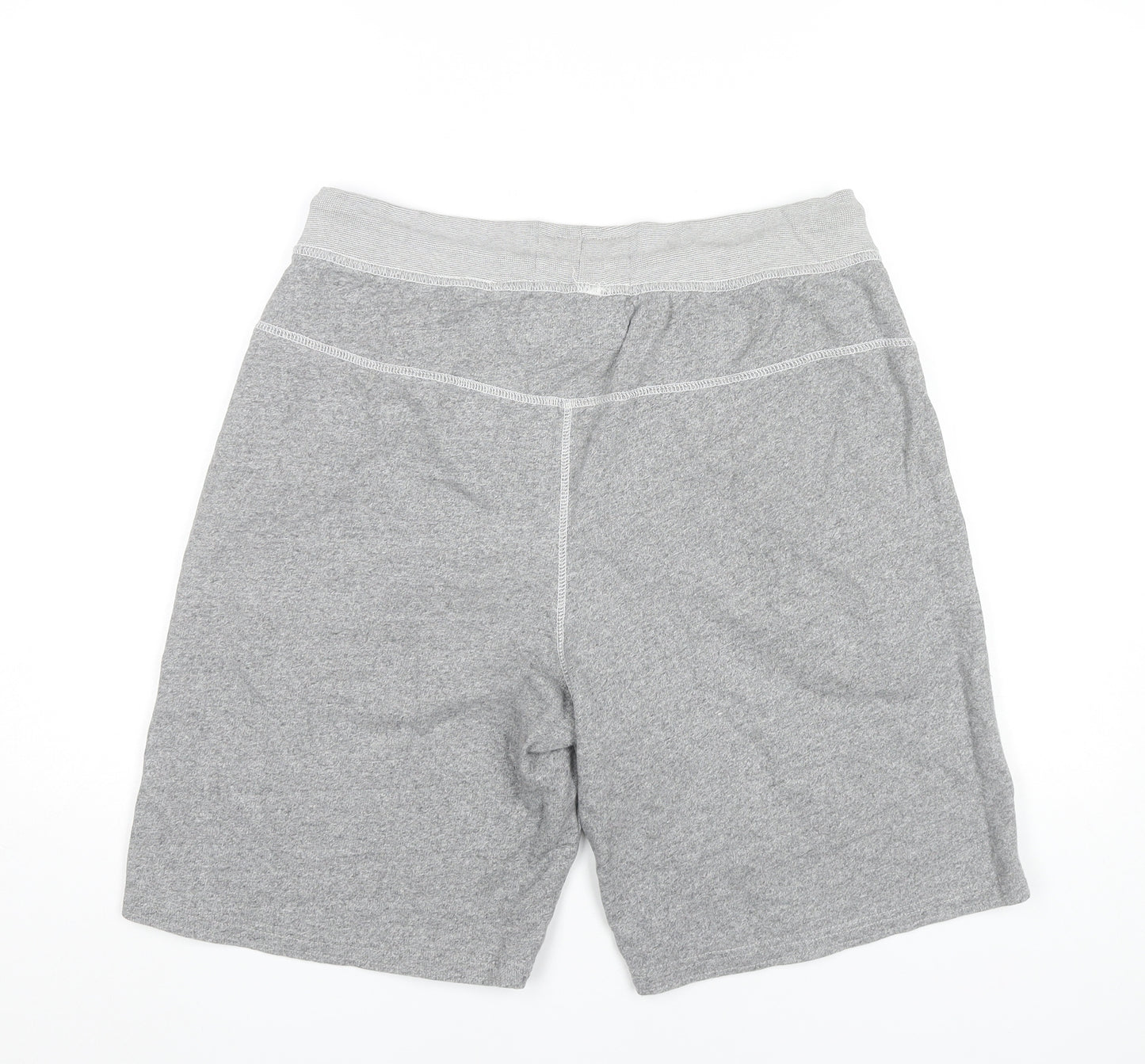 Next Mens Grey Sweat Shorts Medium Elastic Waist Drawstring Pockets