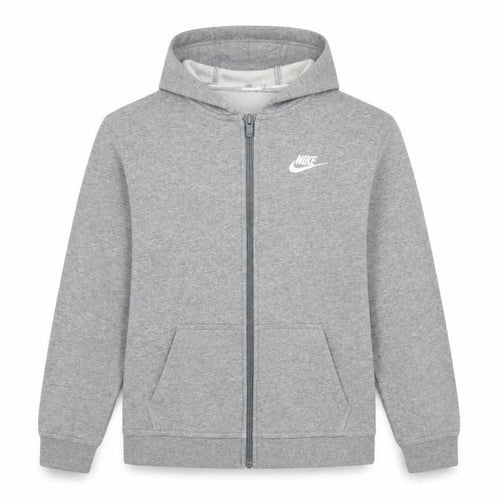 Nike Boys Grey XL Full Zip Hoodie Sweatshirt Jacket Cotton Blend