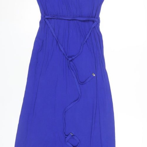 Dorothy Perkins Women’s Blue Size 6 Midi Fit & Flare Sleeveless Lace Dress