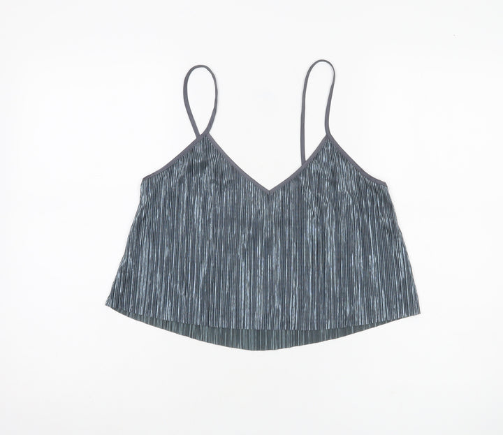 Victoria's Secret Women’s Grey Size 12 Pleated Tank Camisole