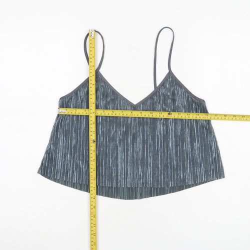 Victoria's Secret Women’s Grey Size 12 Pleated Tank Camisole