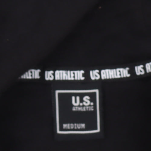 U.S. Athletic Men’s Black Full Zip Hoodie Size M Regular Fit