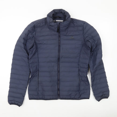 Adidas Womens Blue Puffer Jacket UK 8-10 Lightweight Insulated Coat