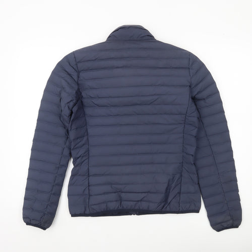 Adidas Womens Blue Puffer Jacket UK 8-10 Lightweight Insulated Coat