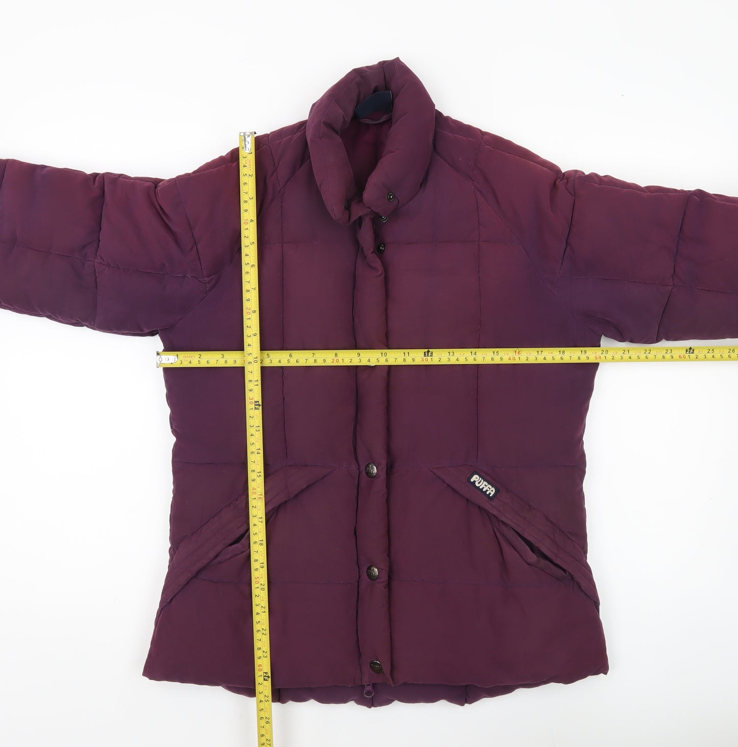 Puffa Womens Purple Size 10 Puffer Jacket Insulated Winter Coat