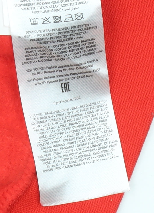 FB Sister Womens Red Championship Graphic Sweatshirt Size S