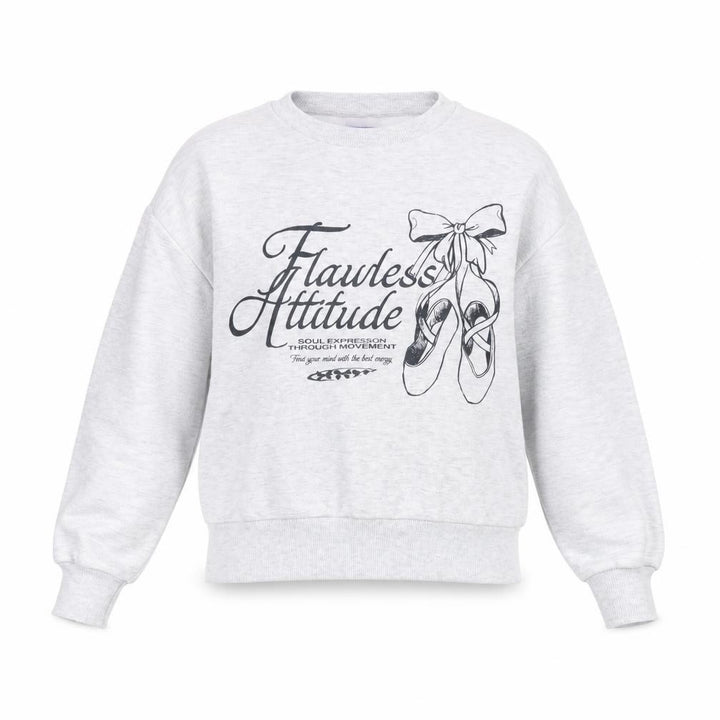 Pull&Bear Women’s Grey Graphic Print Sweatshirt Size S