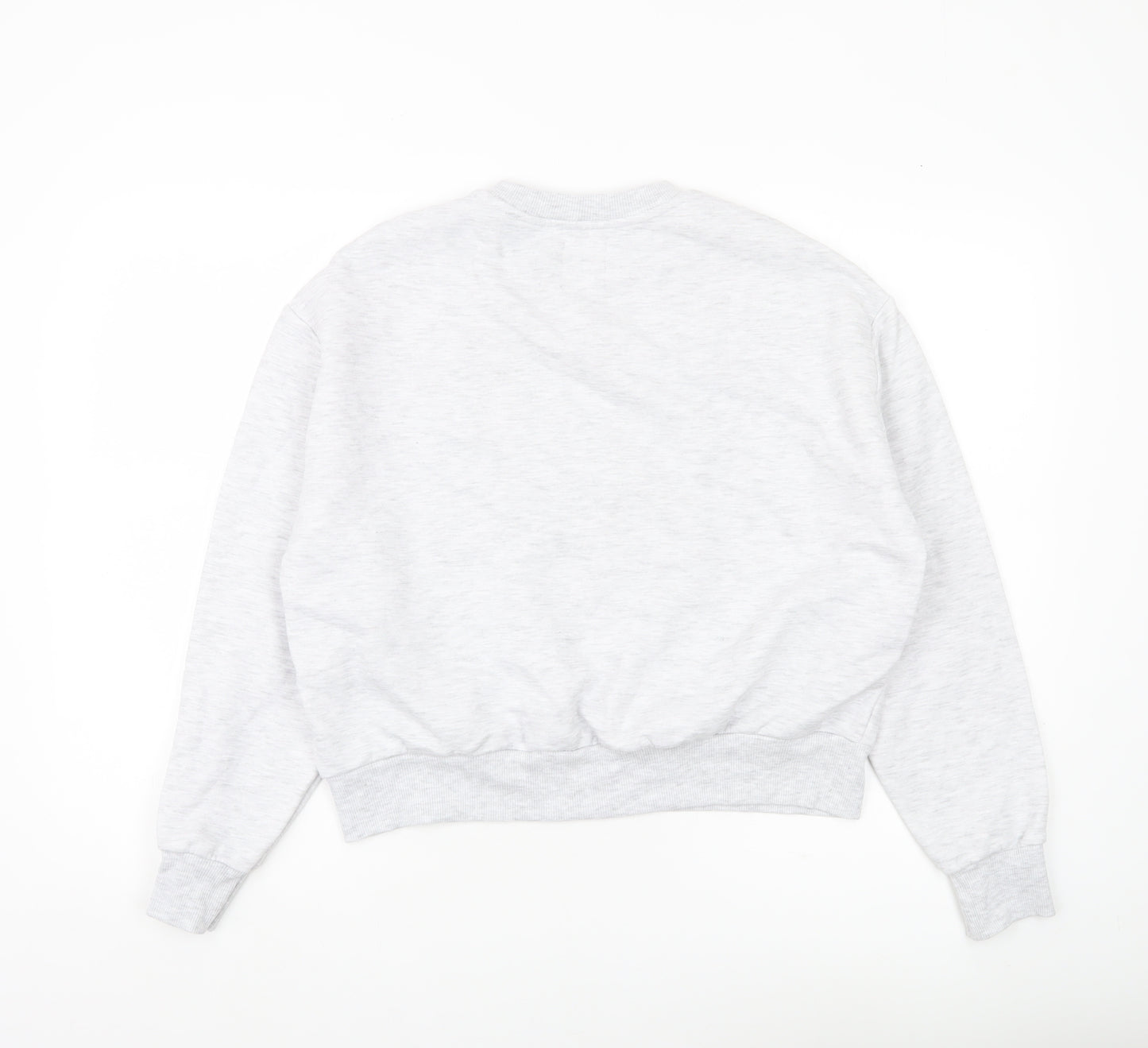 Pull&Bear Women’s Grey Graphic Print Sweatshirt Size S
