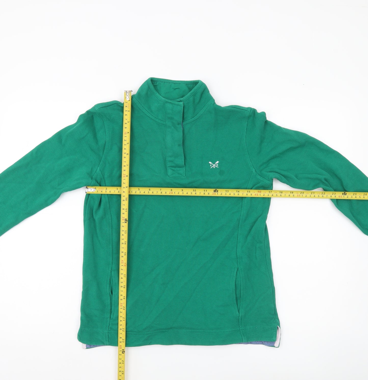 Crew Clothing Women’s Green Cotton Pullover Sweatshirt Size 8