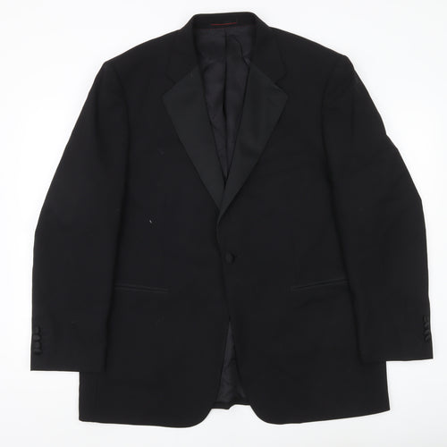 1860 Menswear Black Men's 44R Shawl Lapel Tuxedo Jacket