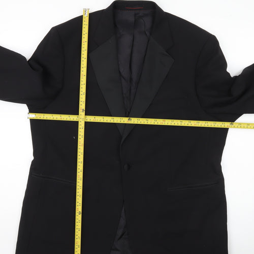 1860 Menswear Black Men's 44R Shawl Lapel Tuxedo Jacket