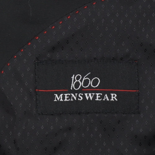1860 Menswear Black Men's 44R Shawl Lapel Tuxedo Jacket