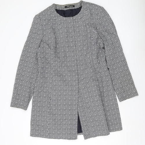 Betty Barclay Women’s Black Geometric Mid-Length Coat Size 14