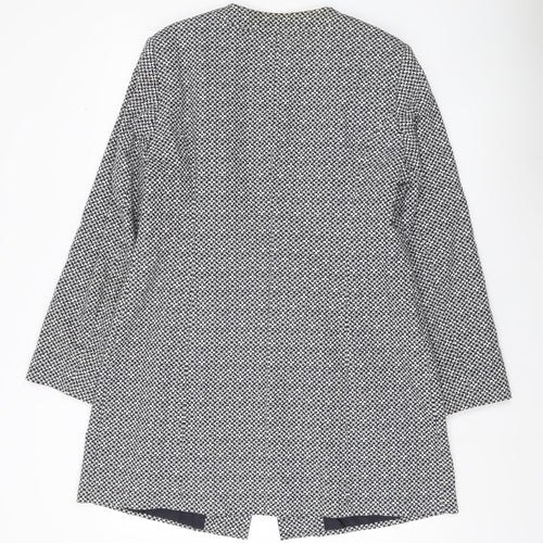 Betty Barclay Women’s Black Geometric Mid-Length Coat Size 14