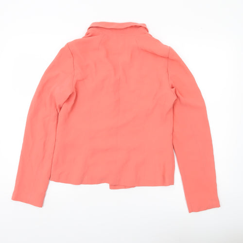 New Look Women’s Pink Blazer Size 10 Shawl Collar Work Jacket