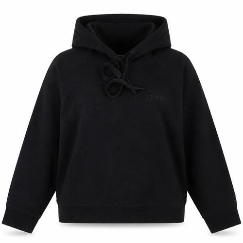 DKNY Women’s Black Hoodie Sweatshirt Medium Cotton Blend