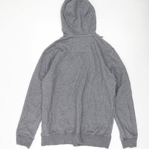 F&F Men’s Grey TKYO Pullover Hoodie L Logo Graphic Hooded Sweatshirt