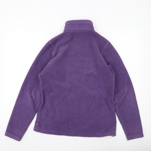Hi Gear Womens Purple Fleece Jacket Size 12 Full Zip Outdoor
