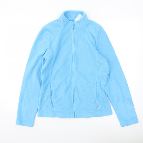 Quechua Women’s Blue Fleece Full Zip Jacket Size 10 Regular