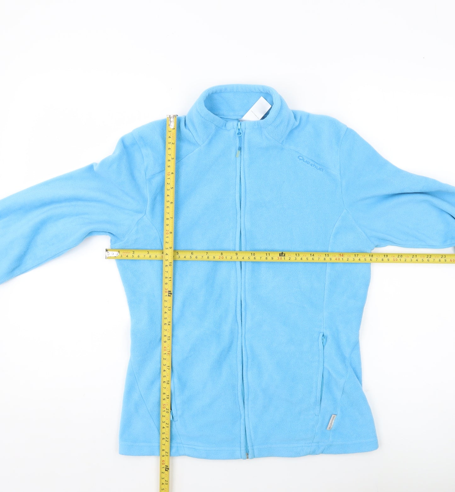Quechua Women’s Blue Fleece Full Zip Jacket Size 10 Regular