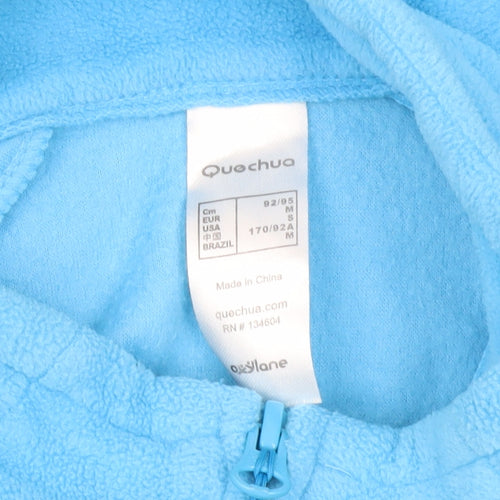 Quechua Women’s Blue Fleece Full Zip Jacket Size 10 Regular