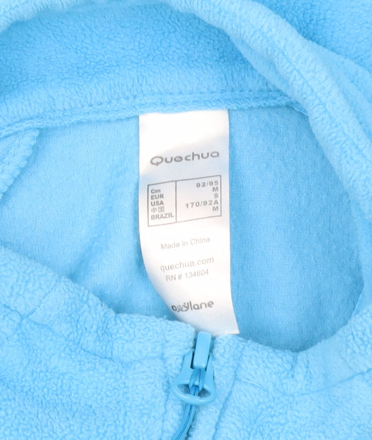 Quechua Women’s Blue Fleece Full Zip Jacket Size 10 Regular