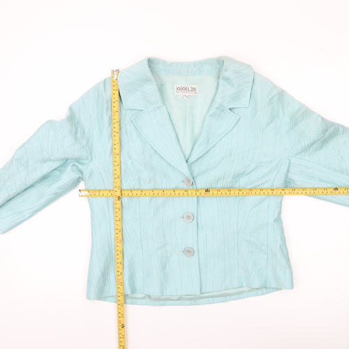 Gold by Michael H Women’s Blue Size 14 Single Breasted Suit Jacket