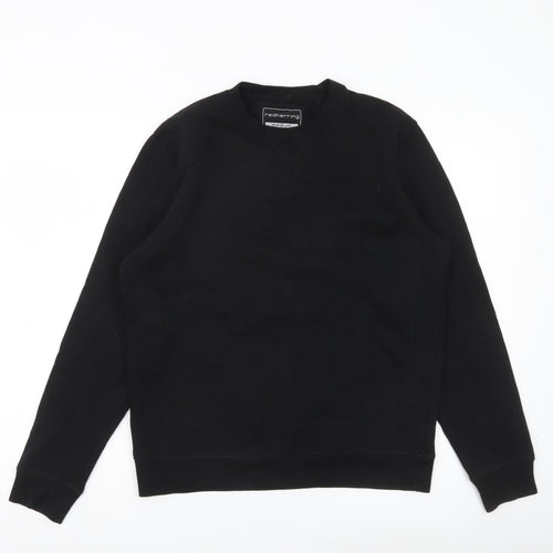 Red Herring Mens Black Medium Sweatshirt Pullover Crew Neck