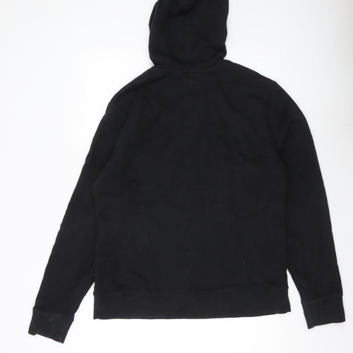 Champion Men’s Black Pullover Hoodie Medium Logo Hooded Sweatshirt