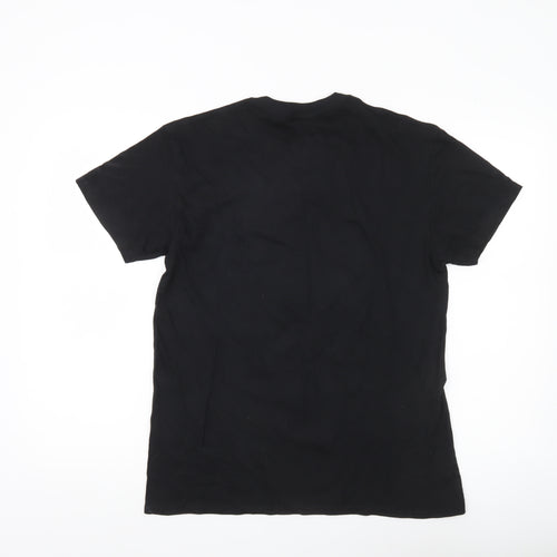 NSS Mens Black Medium Graphic Print Crew Neck T-Shirt