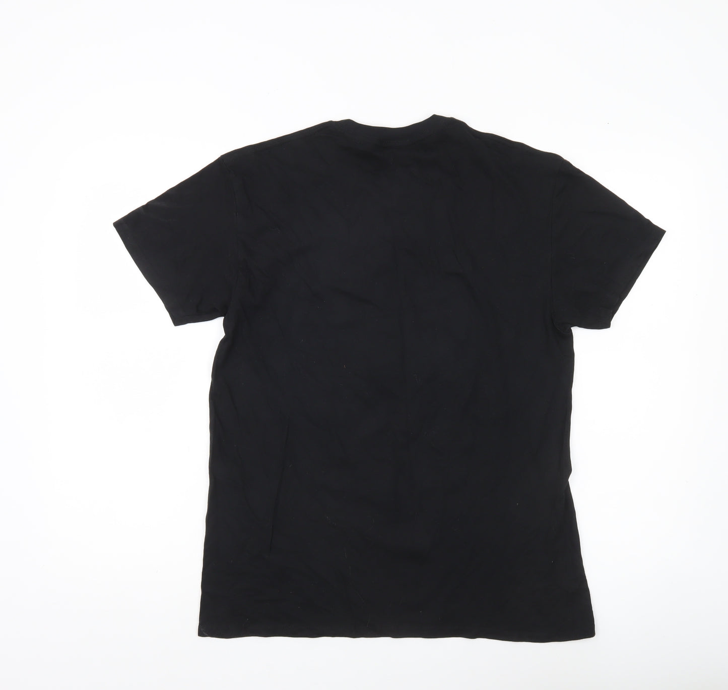 NSS Mens Black Medium Graphic Print Crew Neck T-Shirt