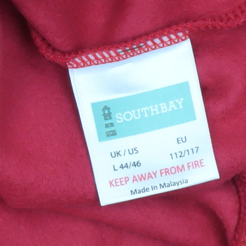 Southbay Mens Red Crew Neck Pullover Sweatshirt Size L Regular Fit