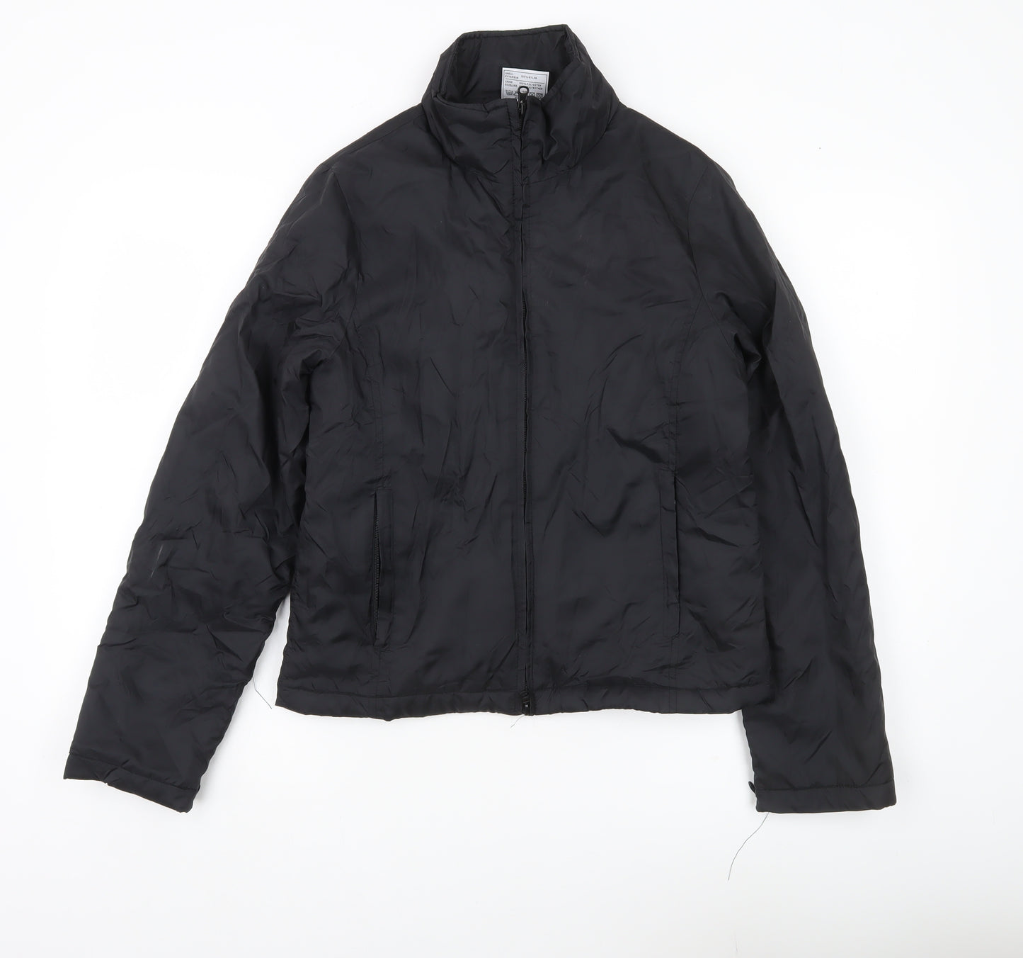 B&C Women’s Black Nylon Full Zip Casual Jacket Size S