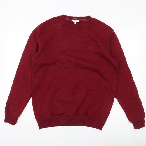 Cotton Traders Men’s Red Pullover Sweatshirt Size M Crew Neck