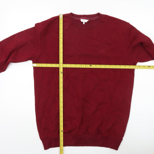 Cotton Traders Men’s Red Pullover Sweatshirt Size M Crew Neck