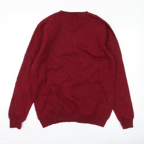 Cotton Traders Men’s Red Pullover Sweatshirt Size M Crew Neck